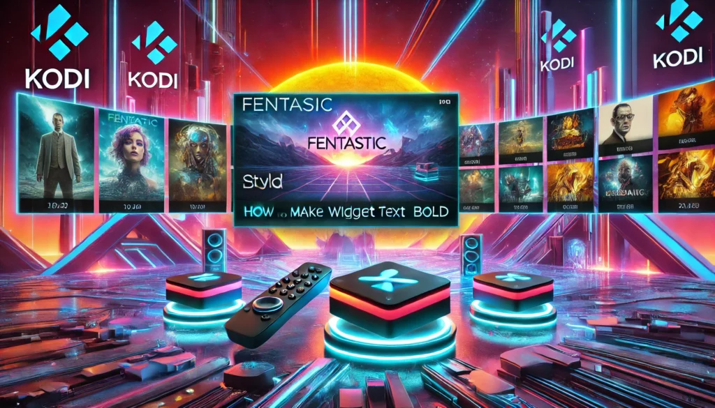 kodi addons fentastic how to make widget text bold