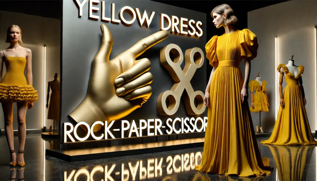 Yellow Dress Rock Paper Scissors