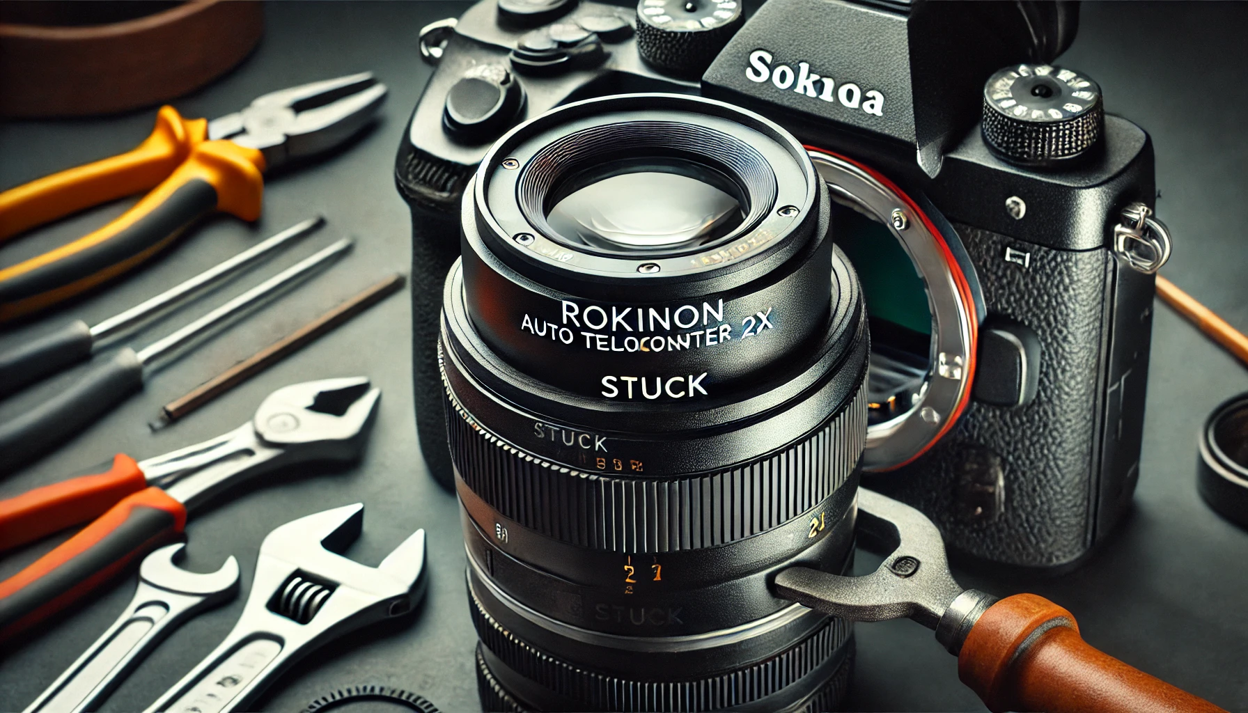 rokinon auto teleconverter 2x stuck